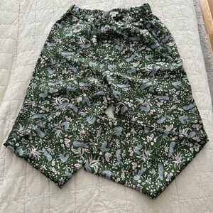 J. Crew Green and Pink Bermuda Shorts